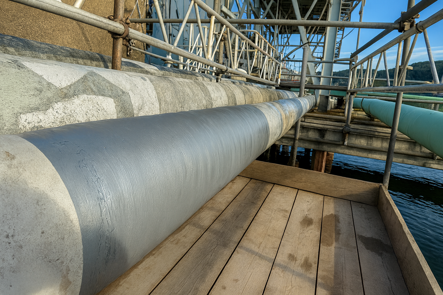 Composite leak sealing and repair systems background texture